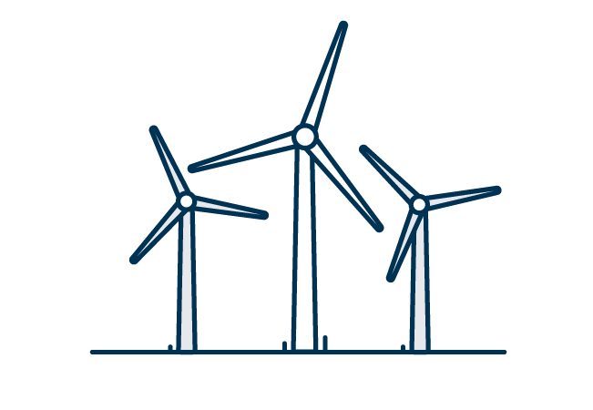 Wind turbines graphic